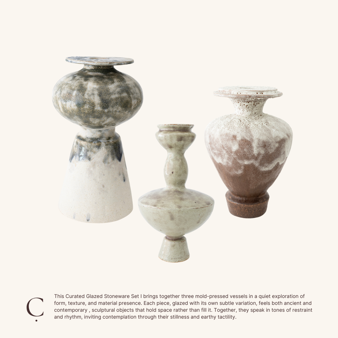 Curated Glazed Stoneware set I
