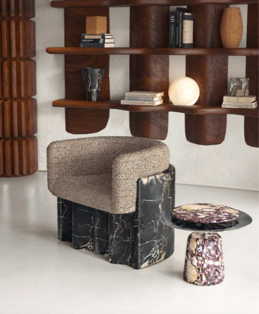 Armchair Plisse Stone - A timeless collectible