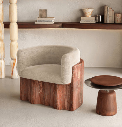 Armchair Plisse Stone - A timeless collectible